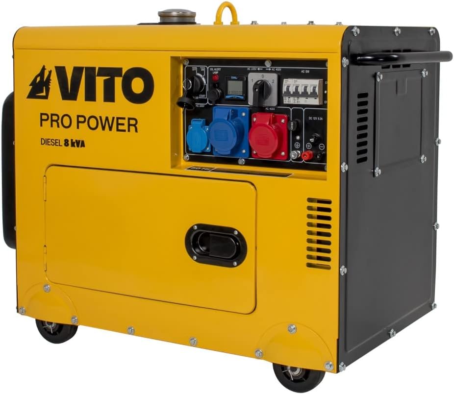 Grupo electrógeno 8 KVA Diesel monofásico/trifásico 4T 12CV 498 cm³ 6500W&nbsp;