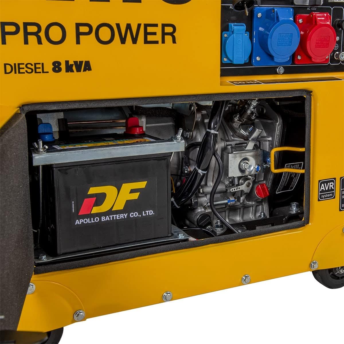 Grupo electrógeno 8 KVA Diesel monofásico/trifásico 4T 12CV 498 cm³ 6500W&nbsp;