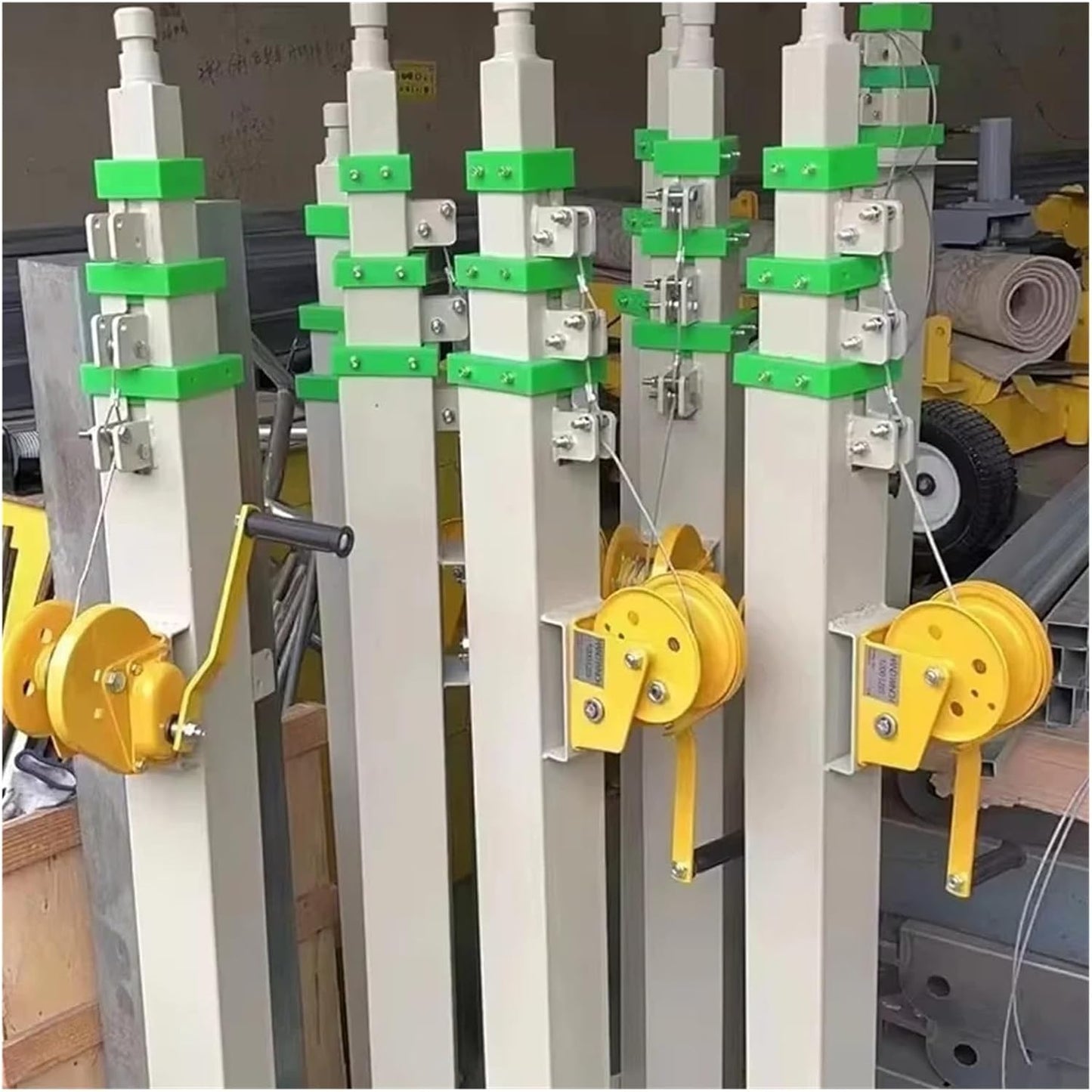 Cabrestante eléctrico galvanizado retráctil de 3-9 metros