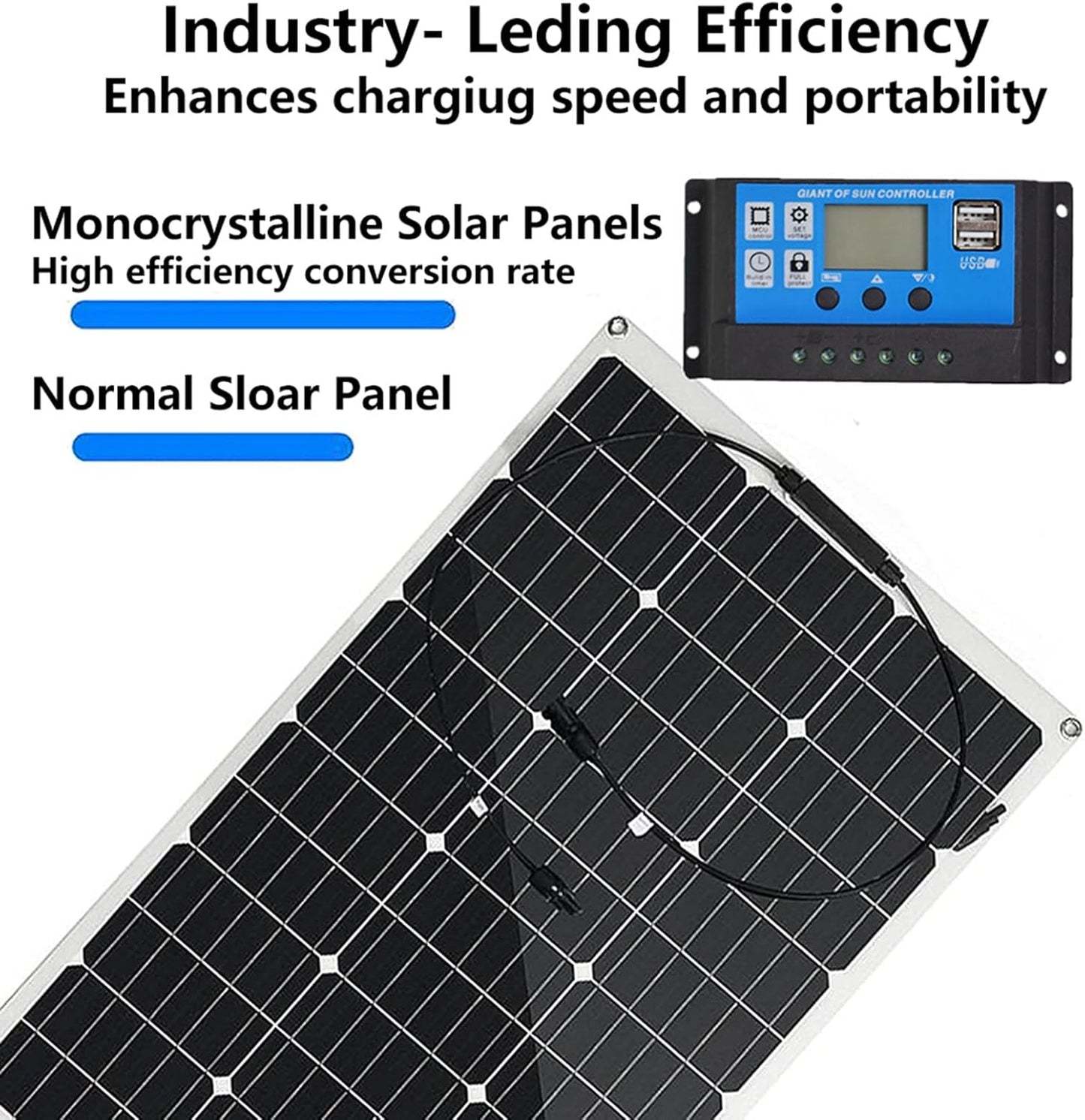 Paneles Solares Flexibles Regulador de Carga 40A&nbsp;