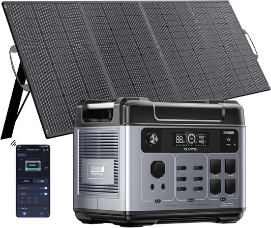 Estación de Energía Portátil 2048Wh | 3200W (Pico 6400W) Generador Solar con Panel Solar de 1 x 200W&nbsp;