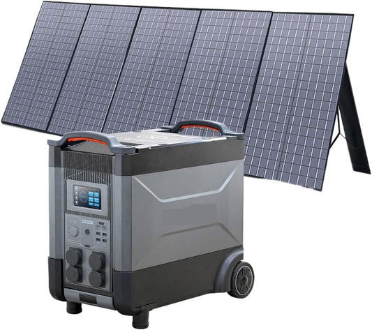 Generador Solar R4000 con Panel De 400 W, 4 Salidas CA 4000&nbsp;