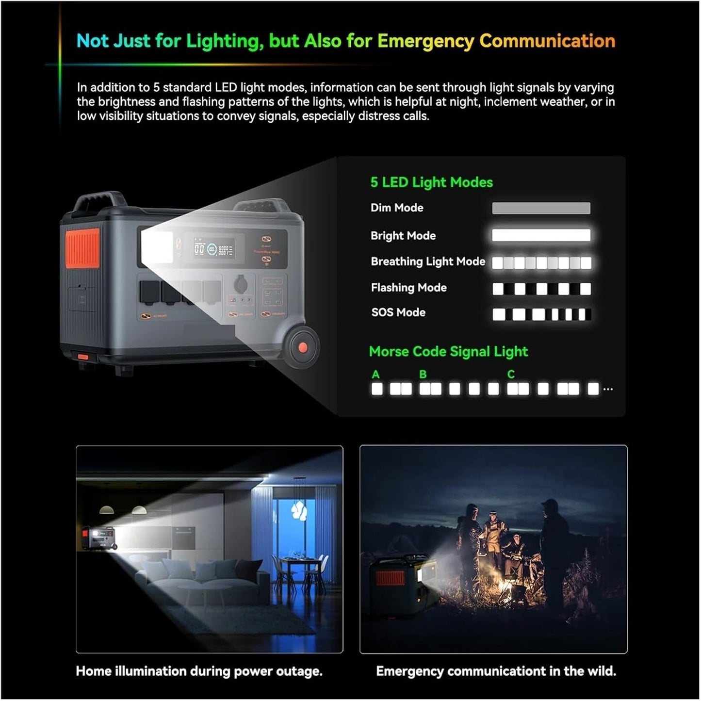 Estación De Energía Portátil 6000W, Generador For Exteriores 3600WH&nbsp;