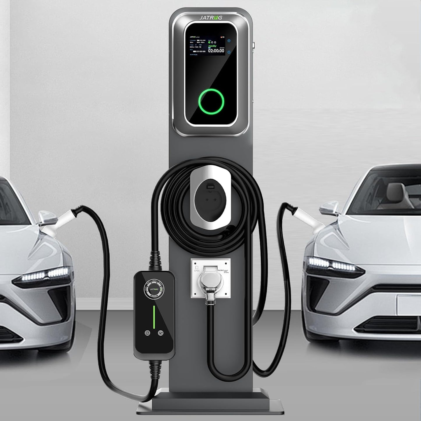 Kit terminal de carga S1 wallbox 22kw 32A trifásico cable 8M vehículos eléctricos&nbsp;