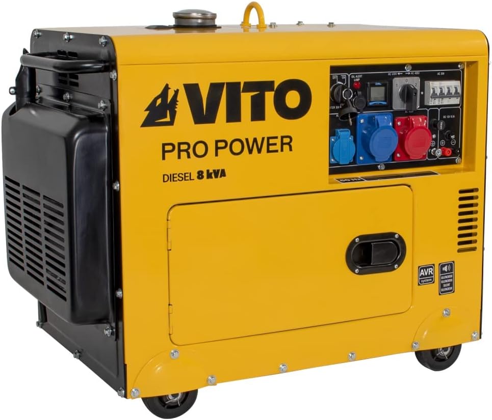 Grupo electrógeno 8 KVA Diesel monofásico/trifásico 4T 12CV 498 cm³ 6500W&nbsp;
