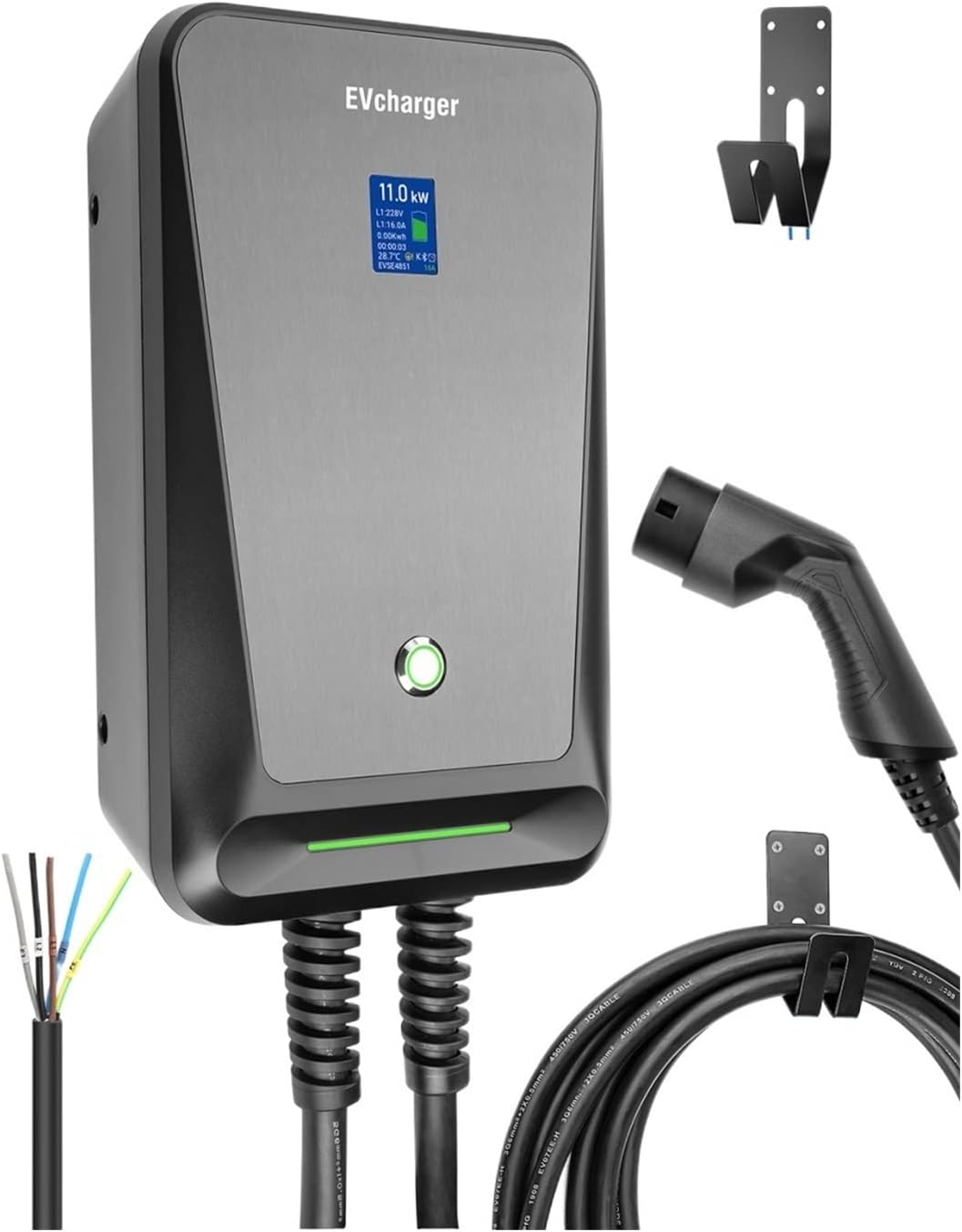 Cargador de coche eléctrico Cargador EV tipo 2 16A trifásico EVSE&nbsp;