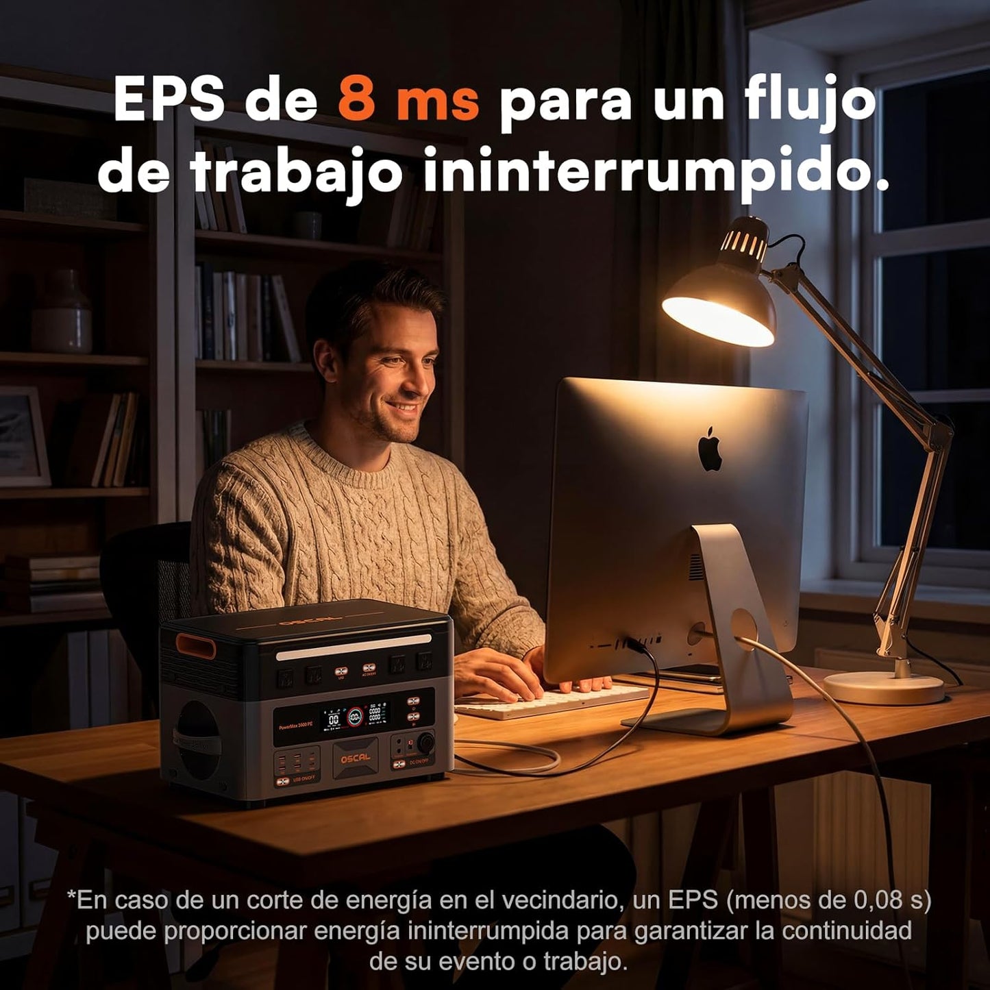 Generador Solar Portatil, 3600W(7200W Pico) Estación de Energía 2016Wh&nbsp;