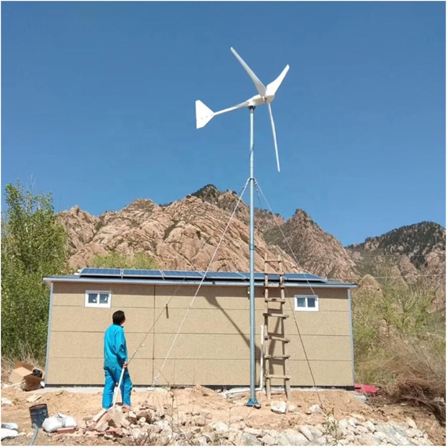 Generador De Turbina Eólica De 5KW, 48V, 96V, Fuera De La Red/en La Red